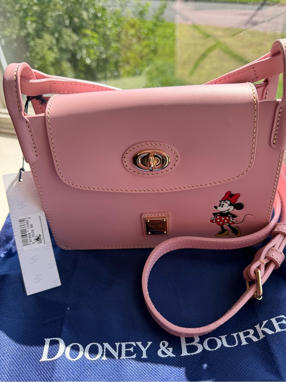 Dooney & Bourke Pink Minnie Mouse Leather Crossbody